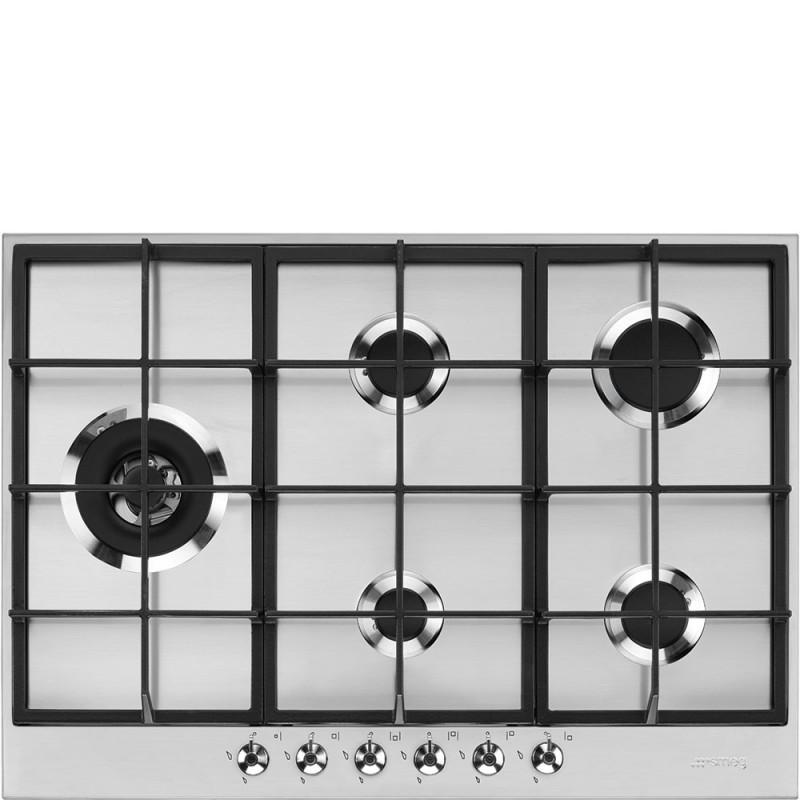PX375L Smeg PX375L gas hob in 72.5 cm stainless steel