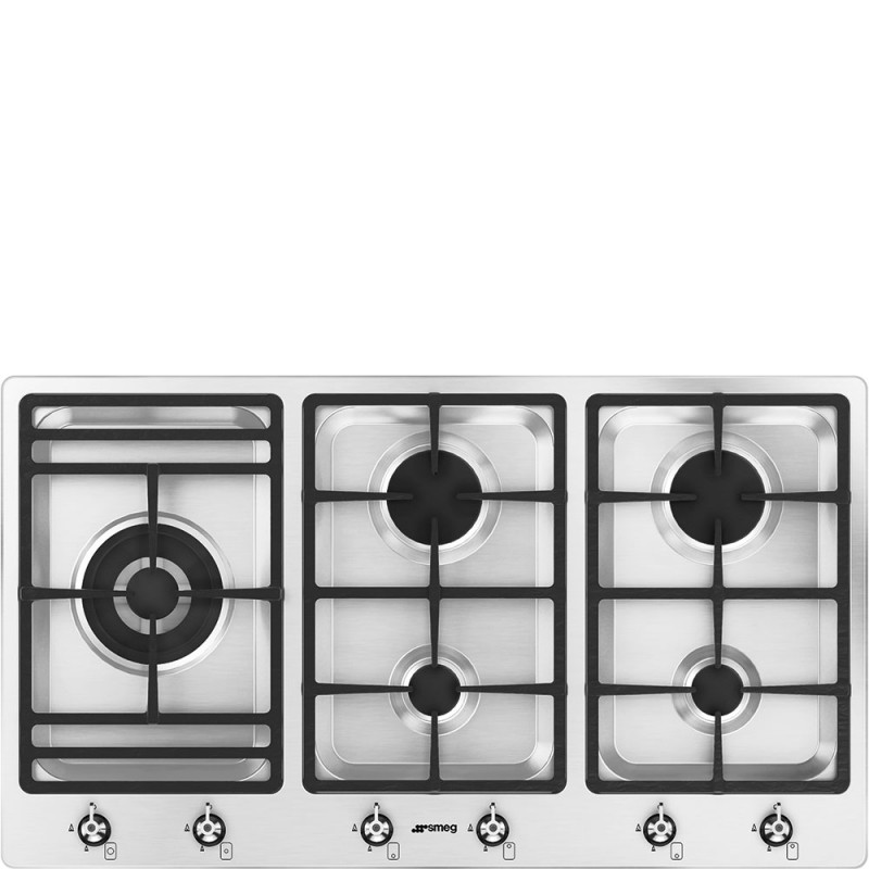 PS906-5 Smeg PS906-5 gas hob in 90 cm stainless steel