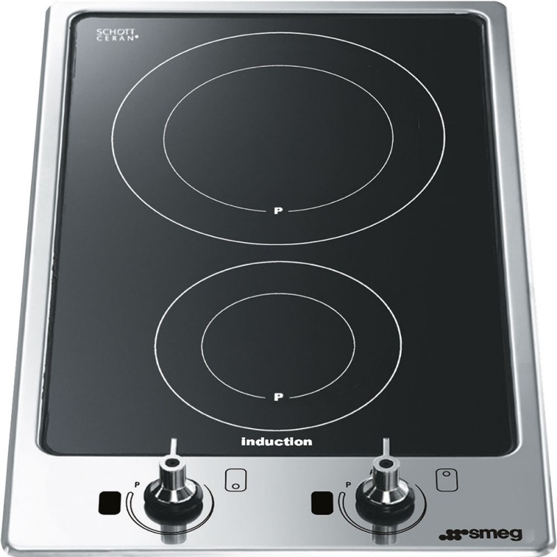 PGF32I-1 Placa de inducción Smeg S Domino PGF32I-1 en acero inoxidable de 30 cm