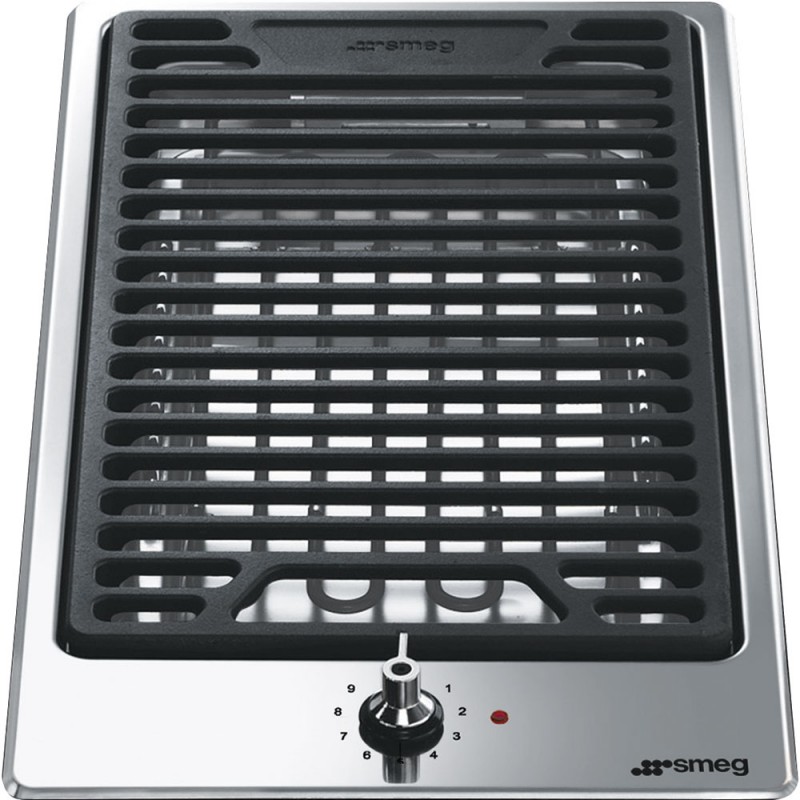 PGF30B Barbecue inox Smeg S 30 cm Domino PGF30B