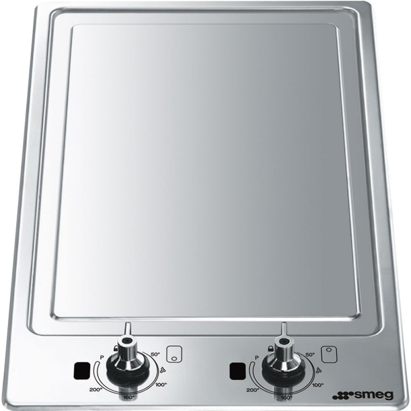 PGF30T-1 Domino Smeg S Teppan Yaki PGF30T-1 en acier inoxydable 30 cm