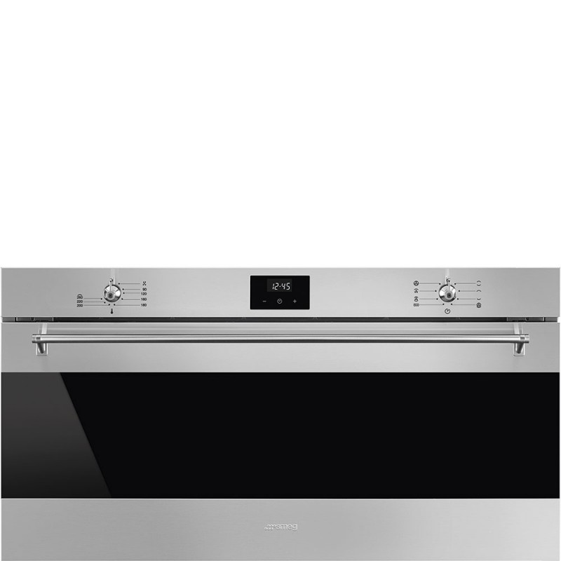 SFR9300X Smeg Compact thermoventilated oven SFR9300X stainless steel finish 90 cm