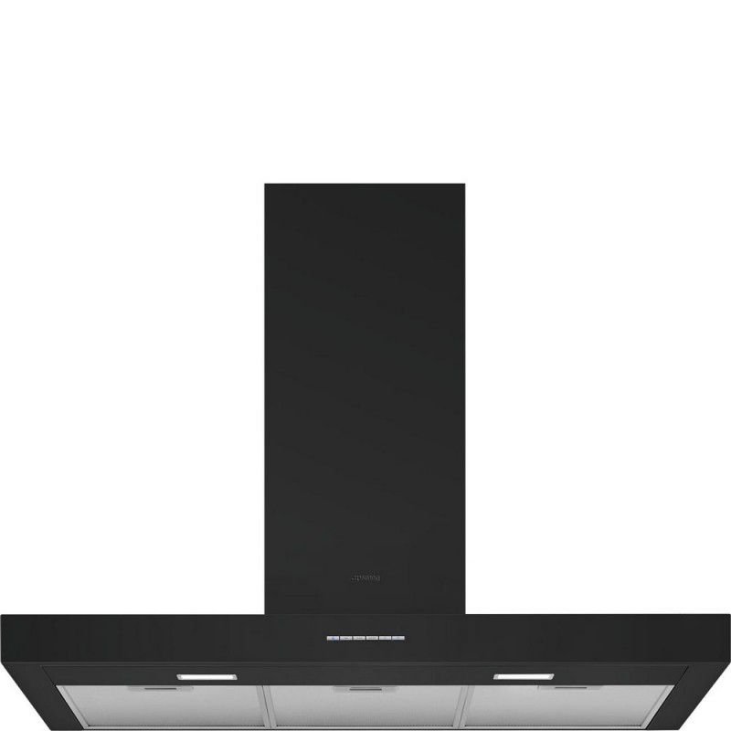 KBT900NE Smeg S Wall Hood KBT900NE Black Finish 90cm