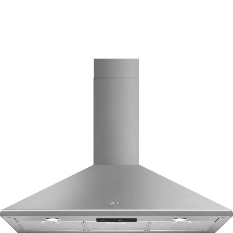 KSED95XE Campana extractora mural Smeg KSED95XE de 60 cm con acabado en acero inoxidable.