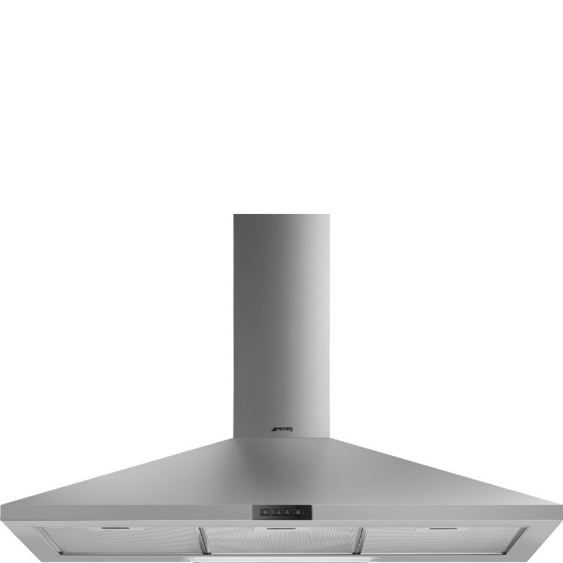 KDE900EX Smeg KDE900EX wall-mounted hood, 90 cm stainless steel finish