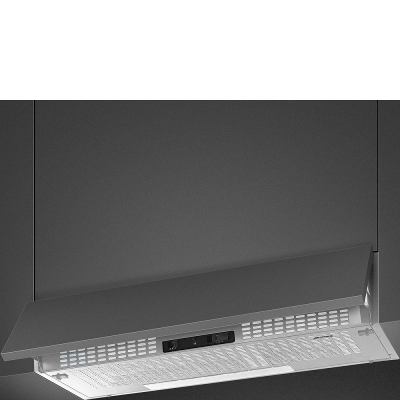 KSEIR92SE2 Campana extractora integrada Smeg KSEIR92SE2 de 90 cm en acabado plata