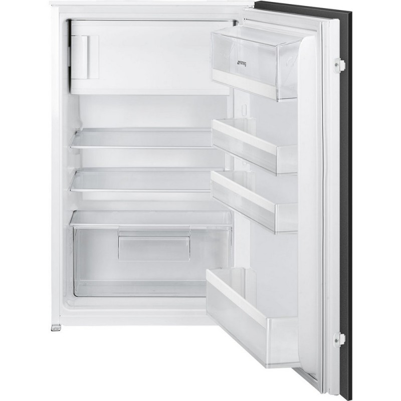 S4C092F Smeg Réfrigérateur statique à une porte avec compartiment congélateur intégré S4C092F 55 cm