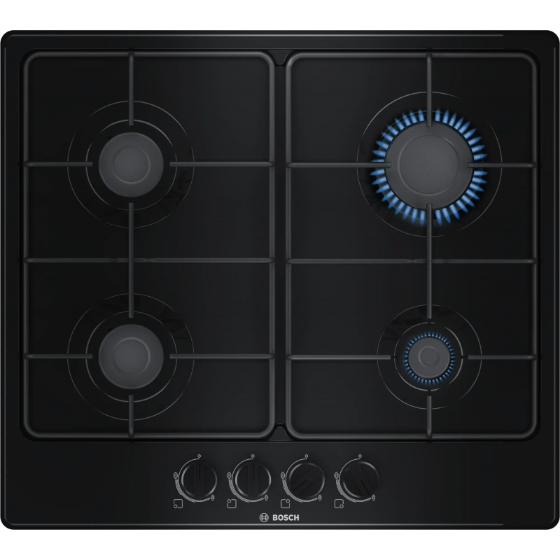  Bosch PGP6B6B80 gas hob black finish 60 cm - Series 4