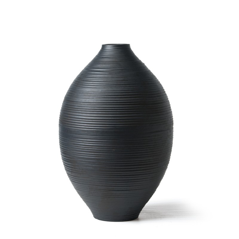 Giada Q67/5R Adriani & Rossi Giada vase convexe en céramique opaque