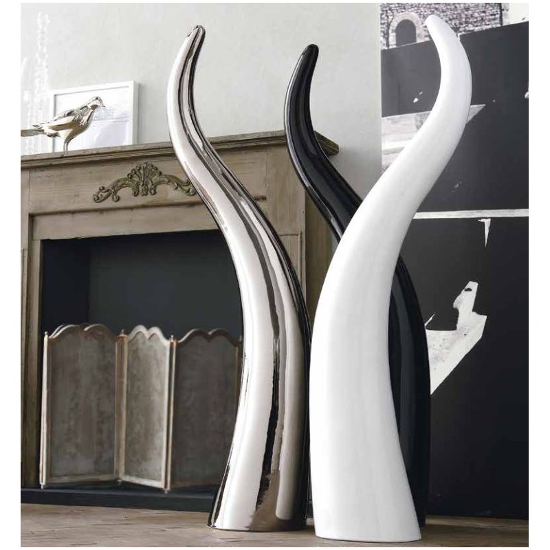 Corno Gigante Q187 Adriani & Rossi Giant horn in glazed ceramic