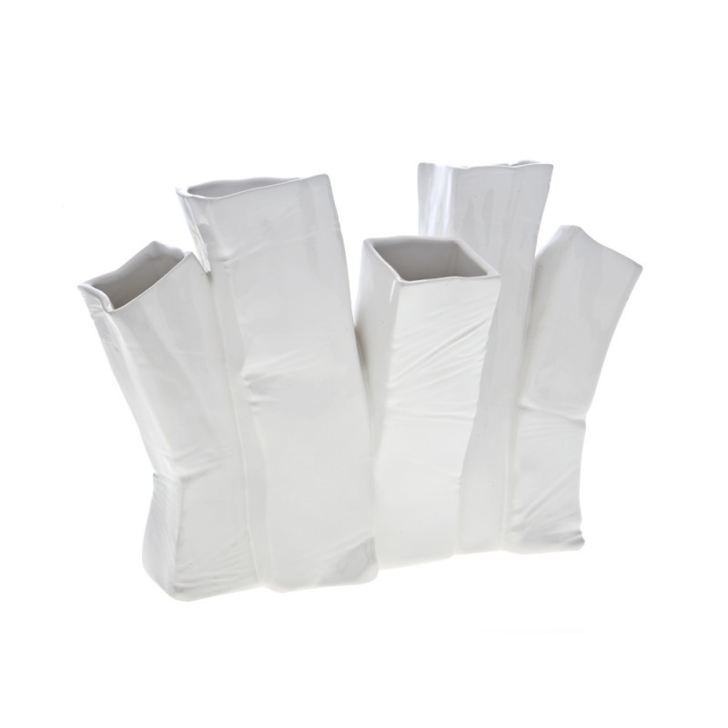 Skyline Up Q190 Adriani & Rossi Skyline Up vase in glossy glazed ceramic