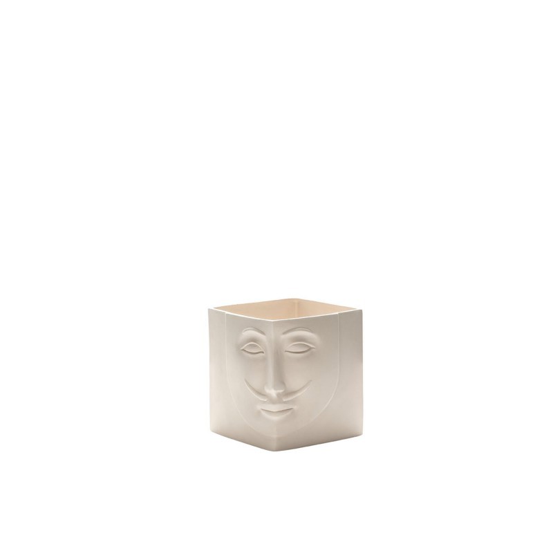 Artù Small Q523 Adriani & Rossi Vase en céramique avec visage d'Arthur