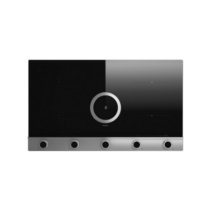 PRF0184545 Table de cuisson à induction Elica avec hotte en verre intégrée NIKOLATESLA UNPLUGGED BL/IX/F90 PRF0184545 90 cm