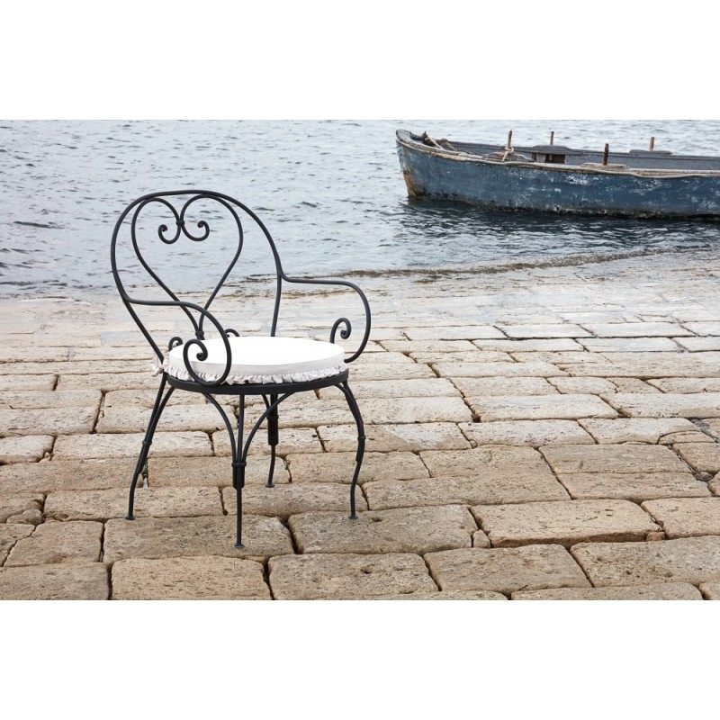 AURORA AUPOLG Unopiù AURORA armchair with metal structure and seat - With or without cushion
