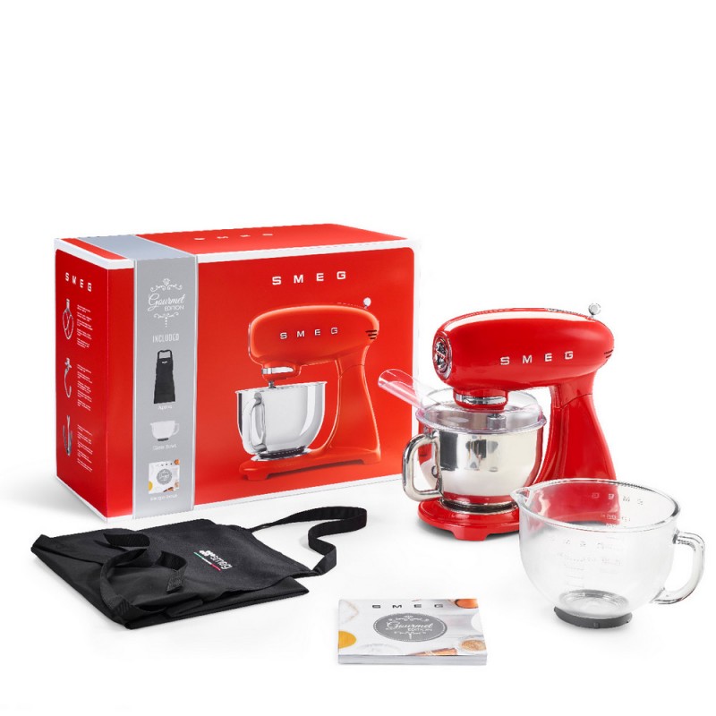 SMF43RDIT Smeg Kit Stand Mixer Full Color SMF43RDIT red finish