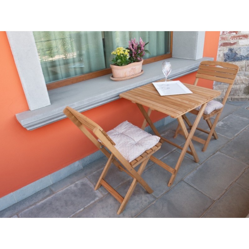 LO/CANNES Losa Outdoors pour profiter Ensemble table et 2 chaises Bistrot Cannes LO/CANNES