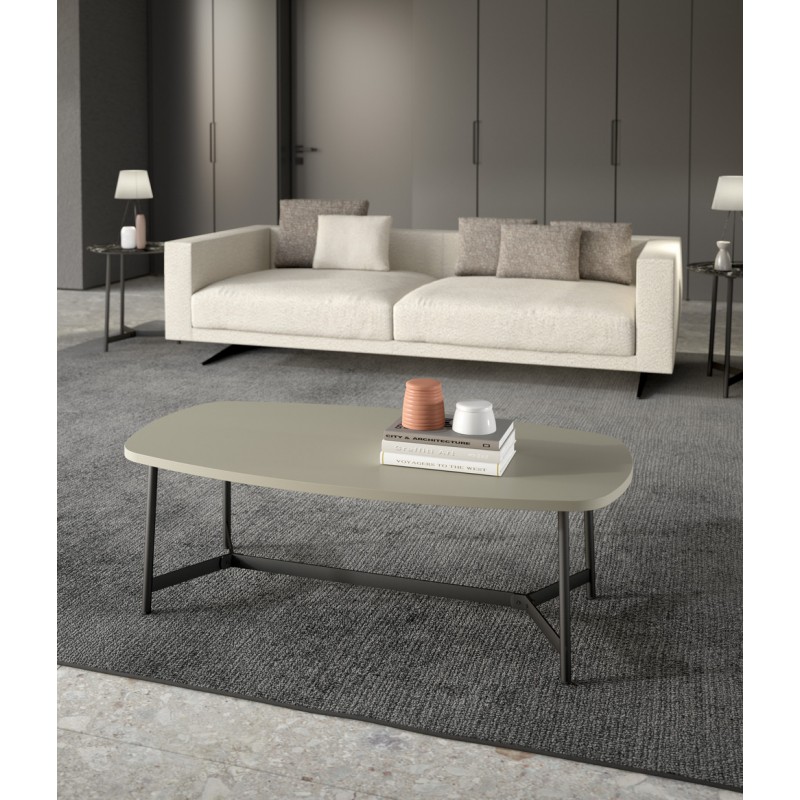 Art. 1040 Maconi Milord 1040 rectangular coffee table with 105x55 cm melamine top and h. 35 cm series Coffee Table collection