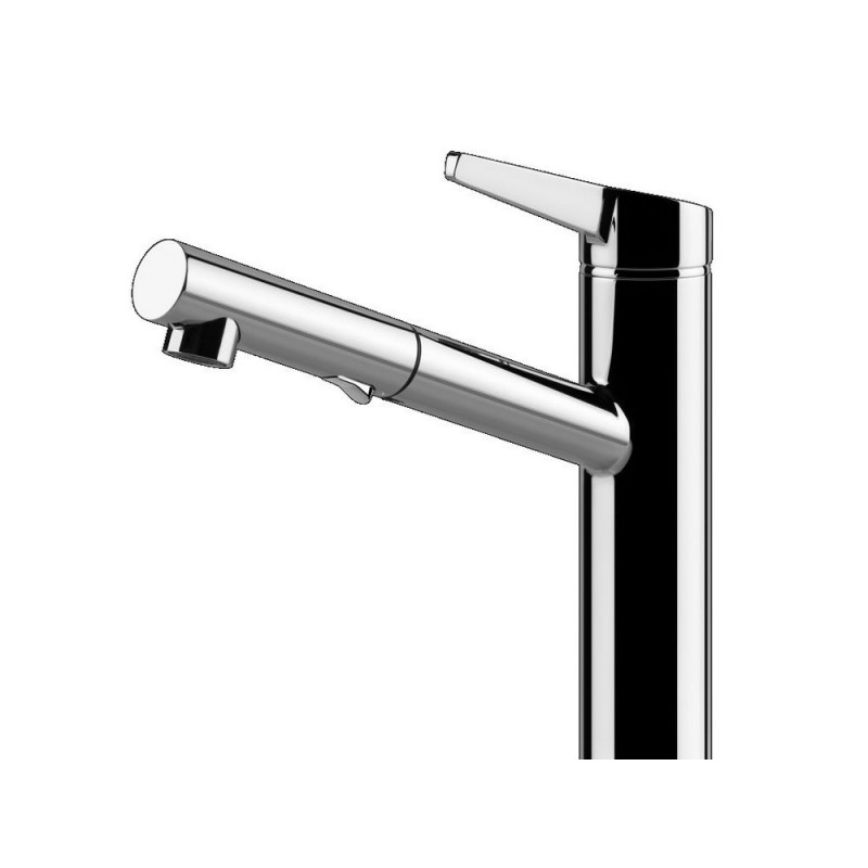 60536 031 Gessi Single-lever mixer with pull-out shower Thalium Collection 60536 031 chrome finish