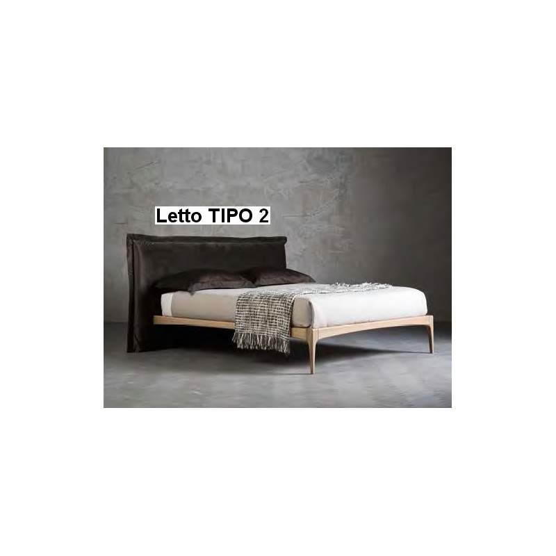 Letto Mat Pegaso 02 Altacorte Cama de matrimonio con cabecero Pegaso Tipo 2 de 160 cms