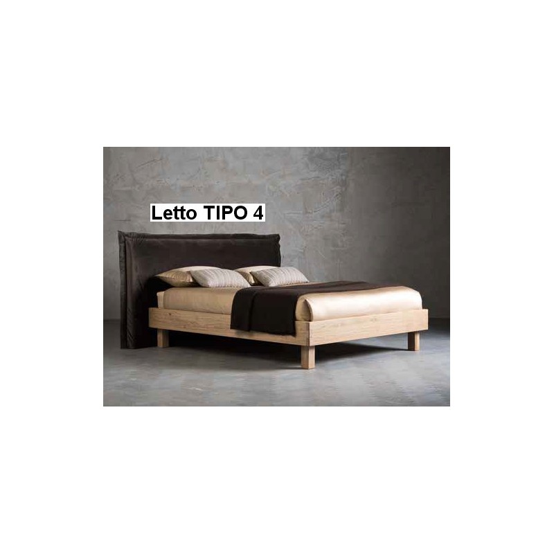 Letto Mat Pegaso 04 Altacorte 160 cm double bed with Pegaso Type 4 headboard