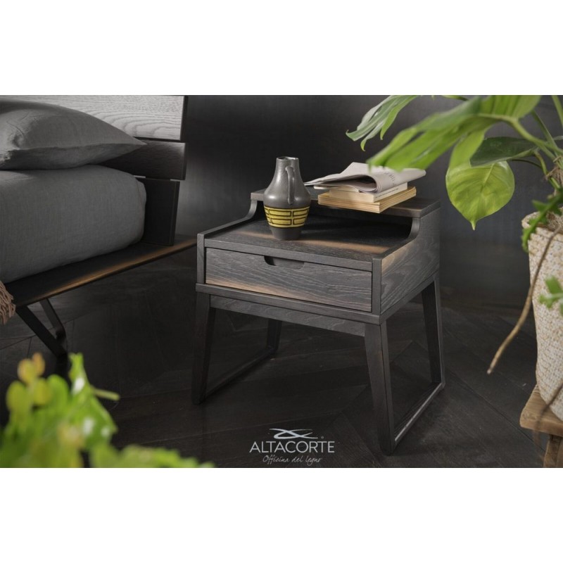 LB-ZN7420 Altacorte Clover Table de chevet 1 tiroir en bois 53 cm et h. 51cm