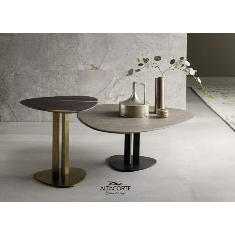 Jerry 4 LB-TA834396 Altacorte Jerry 4 coffee table with iron structure and top of your choice 80x80 cm
