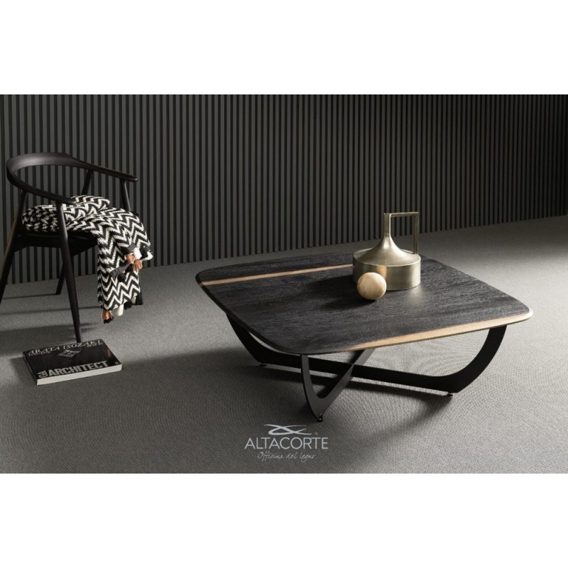 Mork LB-ZG717 Altacorte Mork coffee table with iron structure and top of your choice with dimensions of your choice