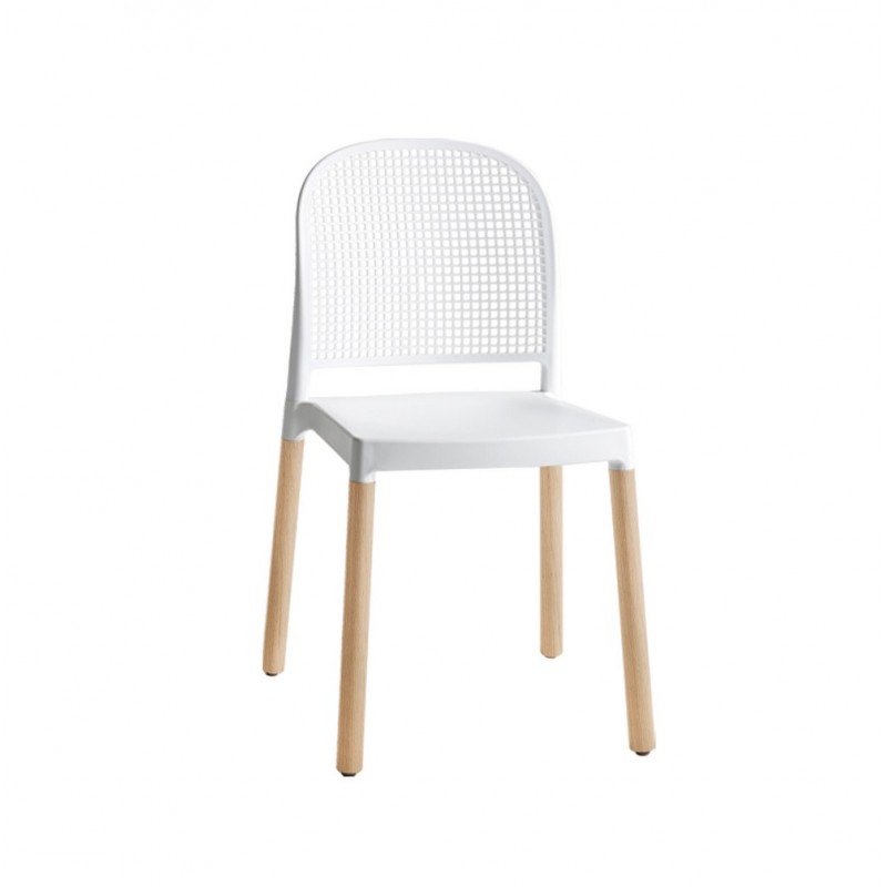 Anna LB-ZG7551 Chaise Altacorte Anna avec structure en bois et assise en technopolymère