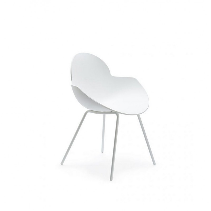 Cloe Ferro LB-ZG7556F Chaise Altacorte Cloe avec structure en fer et assise en technopolymère