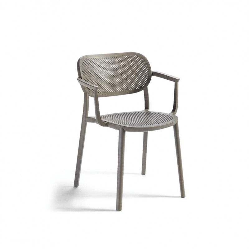 Sofia Bracciolo LB-ZG7558B Silla Sofia de Altacorte con brazos con estructura y asiento en tecnopolímero