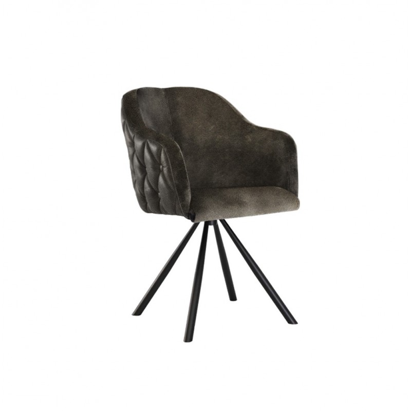 Vittoria LB-ZG7553 Chaise pivotante Altacorte Vittoria avec accoudoirs avec structure en fer et assise au choix