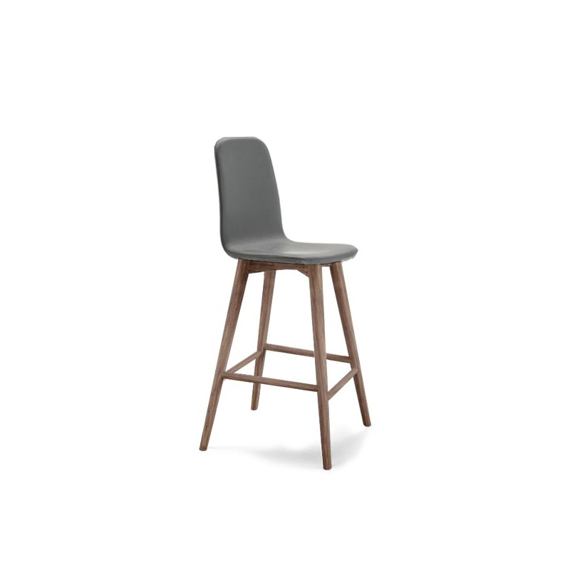 Maya EL-ZG6141 Tabouret rembourré Altacorte Maya avec structure en bois et assise en éco-cuir