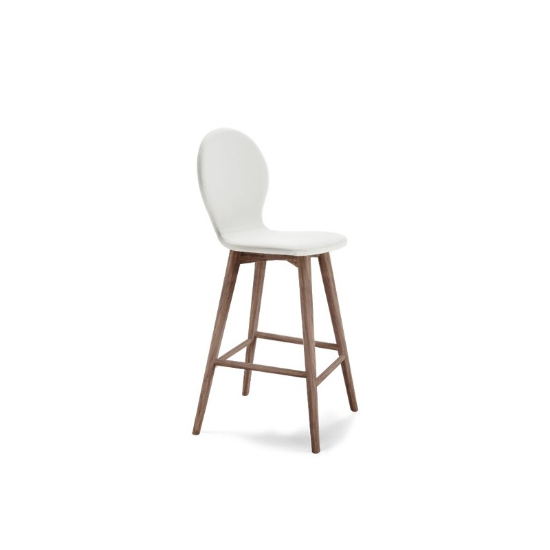 Nina EL-ZG6140 Tabouret rembourré Altacorte Nina avec structure en bois et assise en éco-cuir