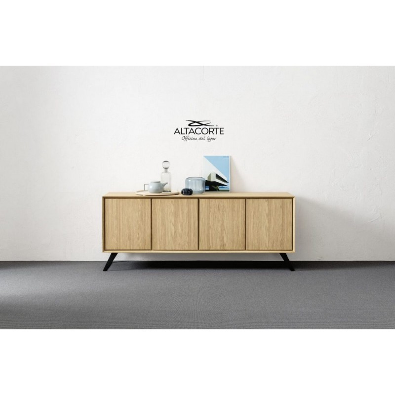 Nook LB-ZG7122L Altacorte Aparador Nook con base de madera L.197,5 cm y H.79,5 cm - 4 puertas