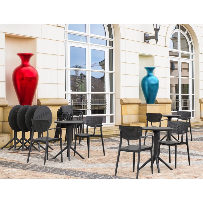 LOFT 128 Sillón Loft Hi-Tech Siesta art. 128 con estructura de polipropileno y carcasa de polipropileno - Con reposabrazos