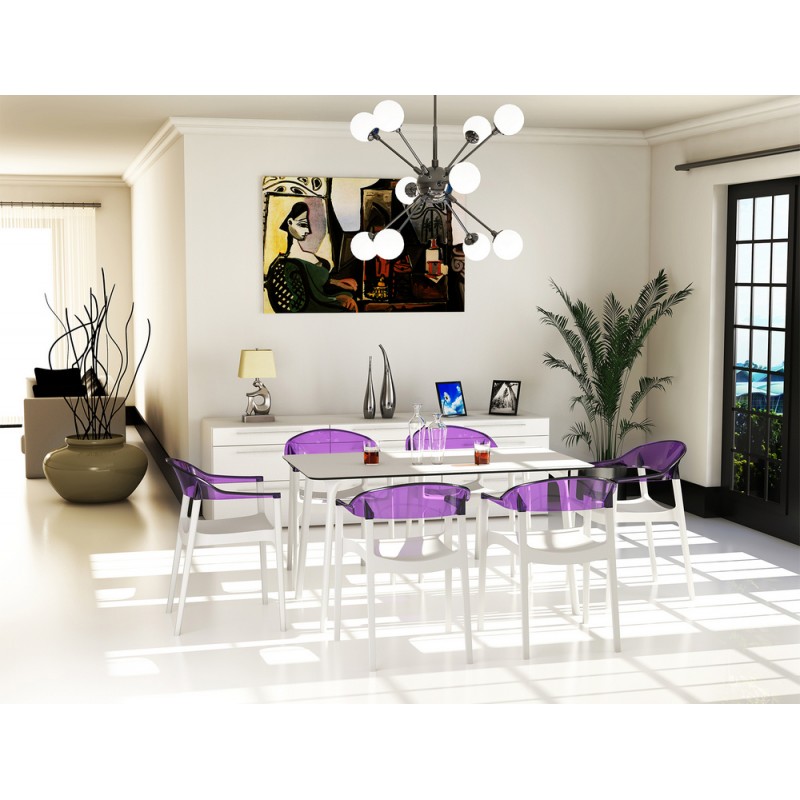 CARMEN 059 Siesta Armchair Hi-Tech Carmen art. 059 with thermoplastic structure and polypropylene shell - With armrests