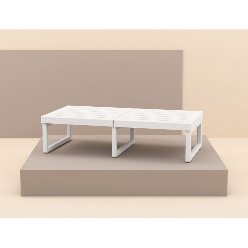 MYKONOS LOUNGE TABLE XL 138 PRONTA CONSEGNA - Siesta Tavolo Mykonos Lounge Table XL art. 138 con struttura in resina e scocca in resina