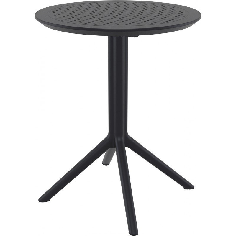 SKY FOLDING TABLE 60 121 Siesta Hi-Tech Sky Folding Table Ø60 art. 121 with Ø60 cm polymer structure