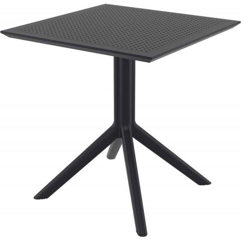 SKY TABLE 70 108 Siesta Fixed Table Hi-Tech Sky Table 70 art. 108 with 70x70 cm polymer structure
