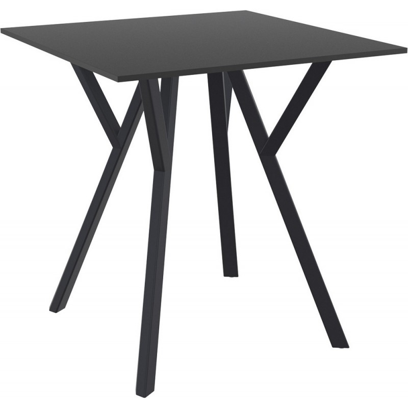 MAX TABLE 70 742 Siesta Tavolo Fisso Hi-Tech Max Table 70 art. 742 con struttura in plastica e piano in laminato compatto HPL da 70x70 cm