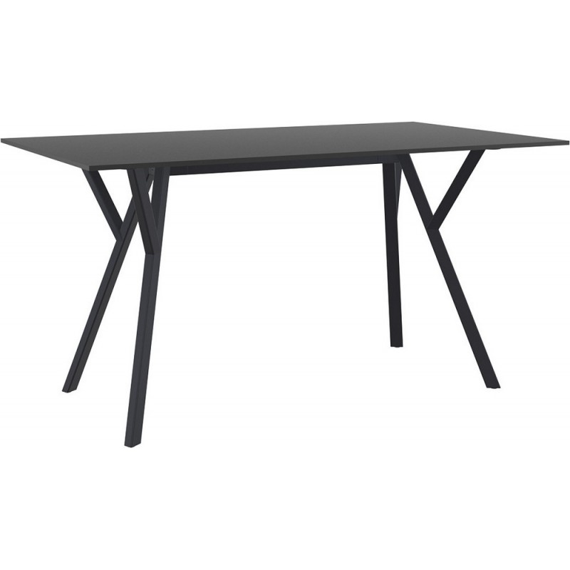 MAX TABLE 140 746 Siesta Hi-Tech Table Fixe Max Table 140 art. 746 avec structure en plastique et plateau en stratifié compact HPL de 140x80 cm