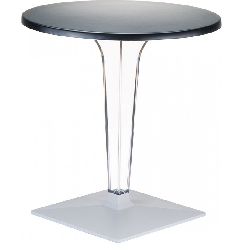 ICE 510 Table Fixe Siesta Hi-Tech ICE art. 510 avec structure en polycarbonate Ø70 cm et aluminium