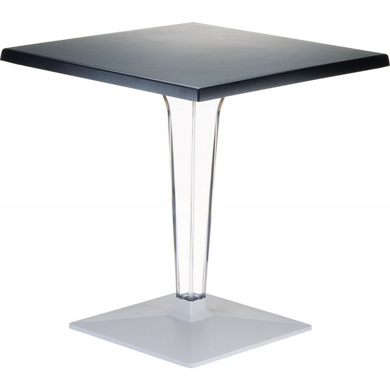 ICE 550 Siesta Hi-Tech Fixed Table ICE art. 550 with 60x60 cm polycarbonate and aluminum structure