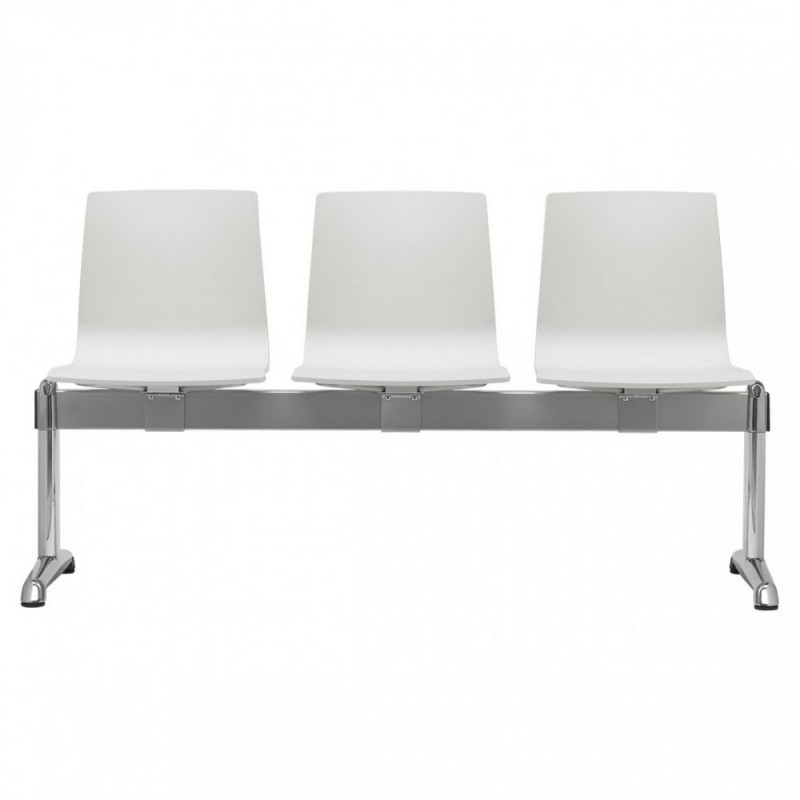 PANCA ATTESA ALICE 2761 Scab Waiting bench 3 seats Alice art. 2761 with metal structure and technopolymer shell