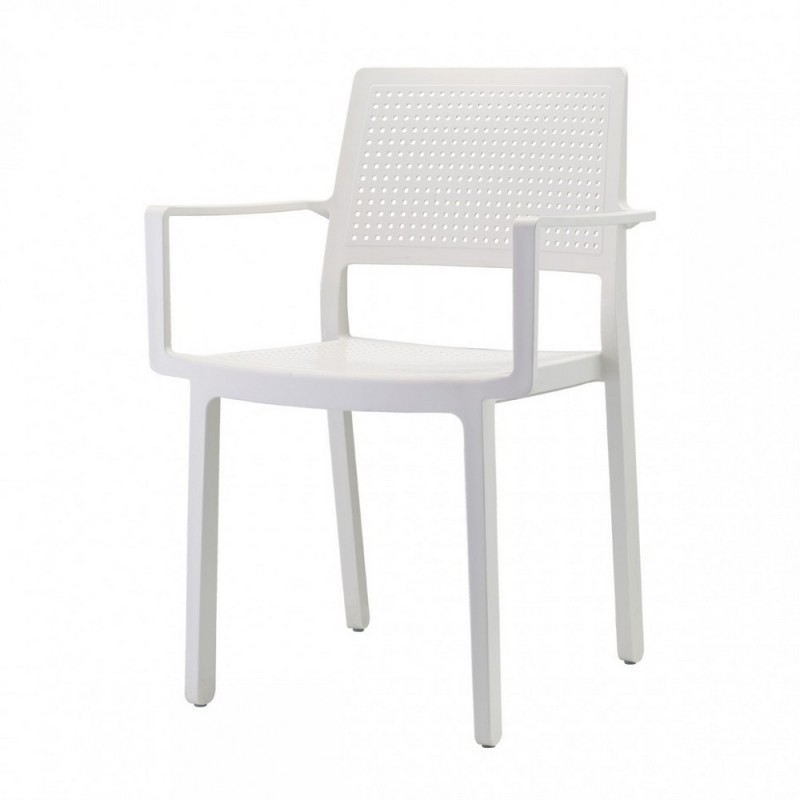 EMI 2342 Scab Chair Emi art. 2342 with technopolymer structure and technopolymer shell - With armrests