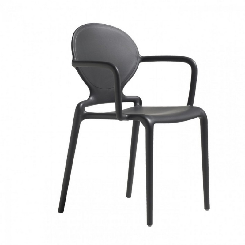 GIO 2314 Scab Chair Gio art. 2314 with technopolymer structure and technopolymer shell - With armrests