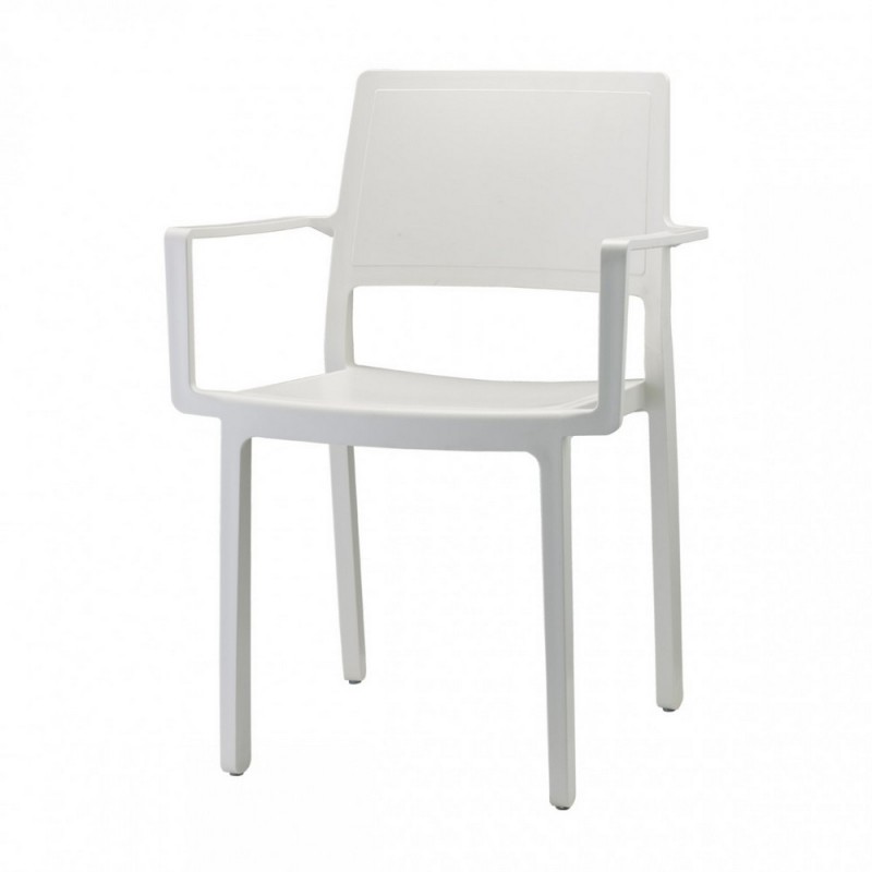 KATE CON BRACCIOLI 2340 Scab Chair Kate art. 2340 with technopolymer structure and technopolymer shell - With armrests