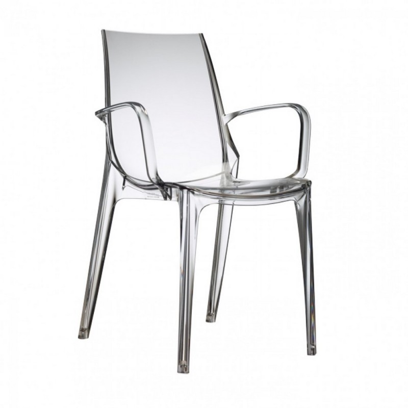 VANITY 2654 Scab Vanity Chair art. 2654 with polycarbonate structure and polycarbonate shell