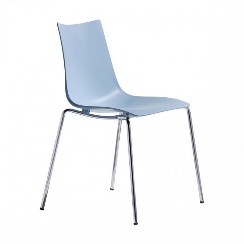 ZEBRA TECNOPOLIMERO 2615 Chaise Scab Zebra art. 2615 avec structure en métal et coque en technopolymère
