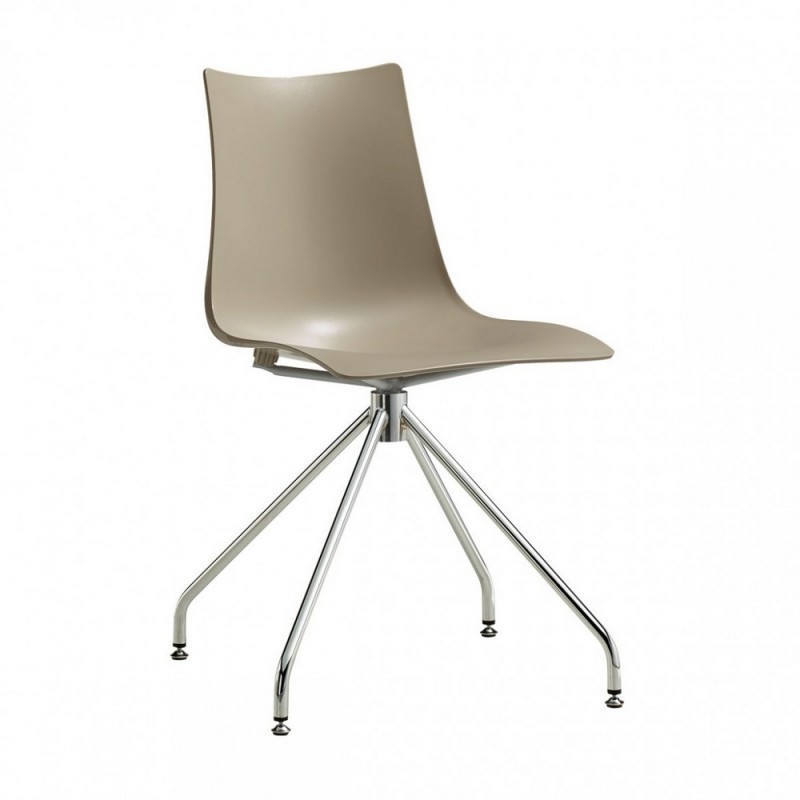 ZEBRA TECNOPOLIMERO 2617 Scab Chair Zebra art. 2617 with metal structure and technopolymer shell - With swivel trestle
